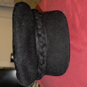 Black Wool Fisherman's Hat